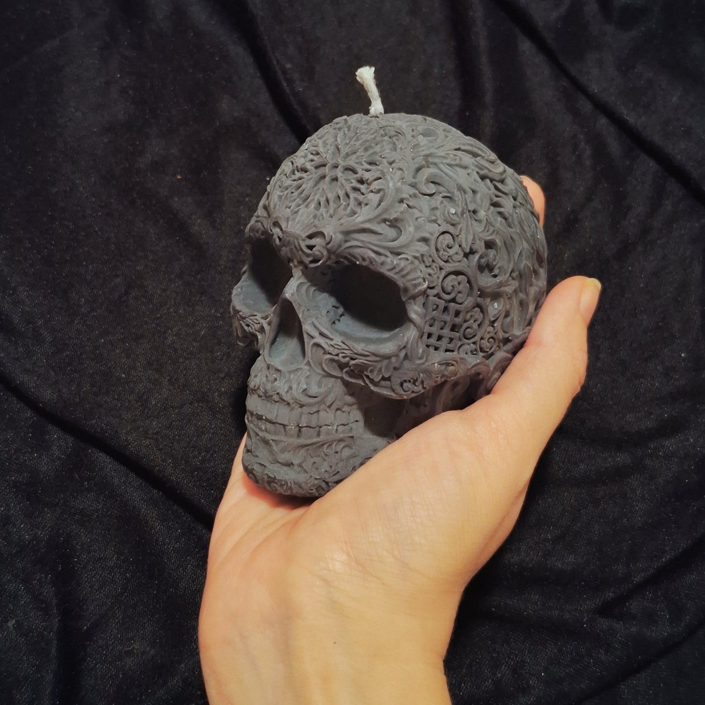 Libricina Shop | Candela decorativa a forma di teschio mandala