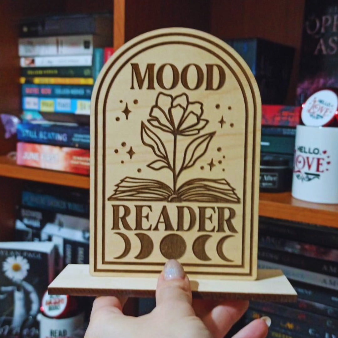 Libricina Shop | Targa in legno Mood Reader