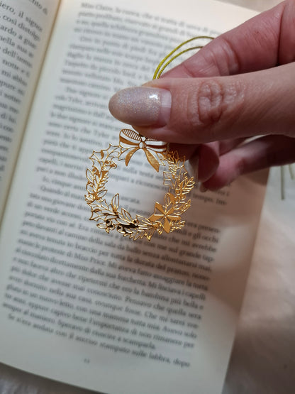Libricina Shop | Segnalibri natalizi in metallo