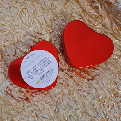 Libricina Shop | Tart a forma di cuore in cera vegetale