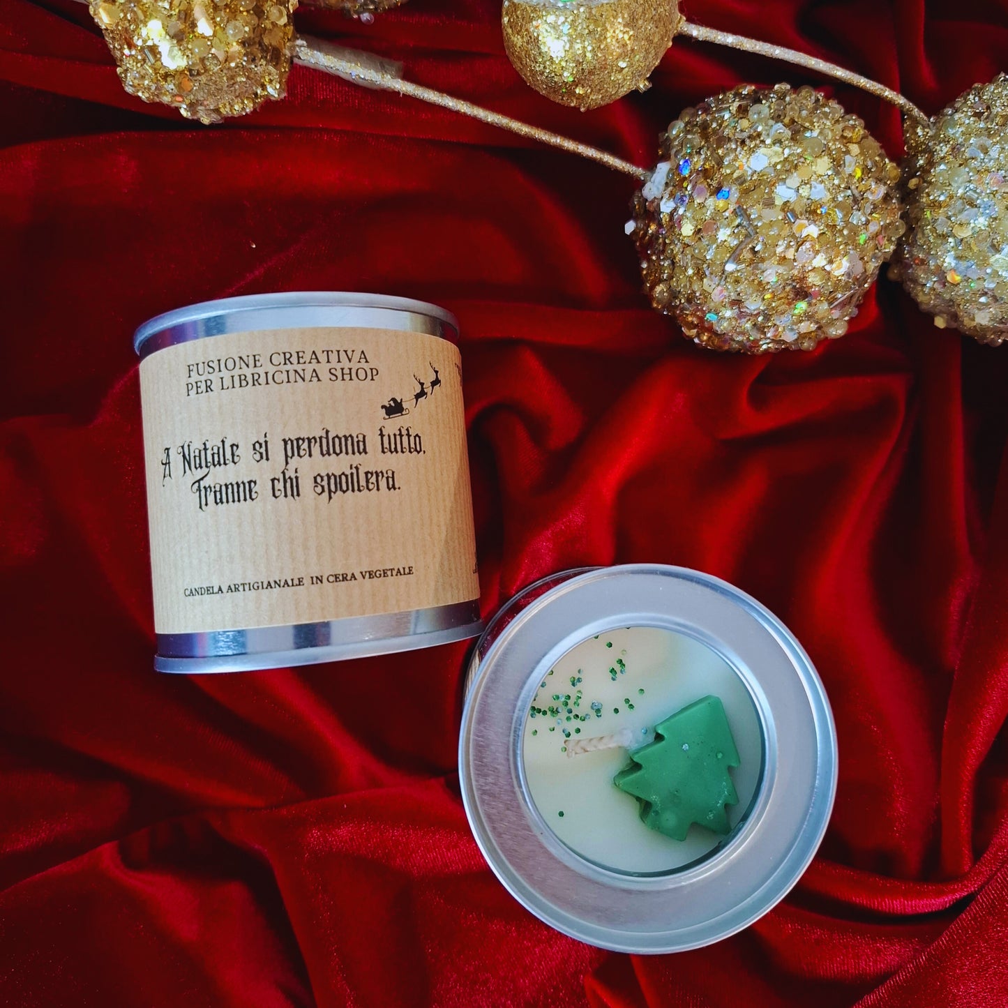 Libricina Shop | Candele natalizie in cera vegetale