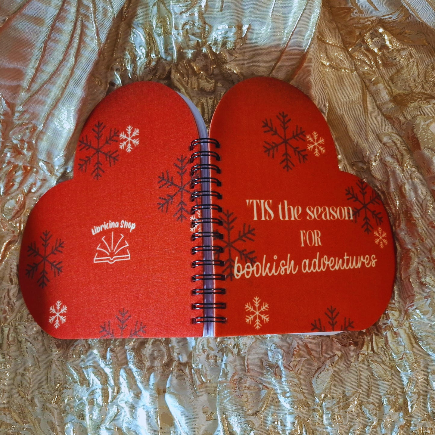 Libricina Shop | Quaderno a forma di cuore bookish