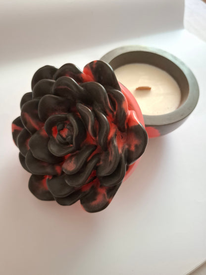 Libricina Shop | Candele jesmonite a forma di rosa