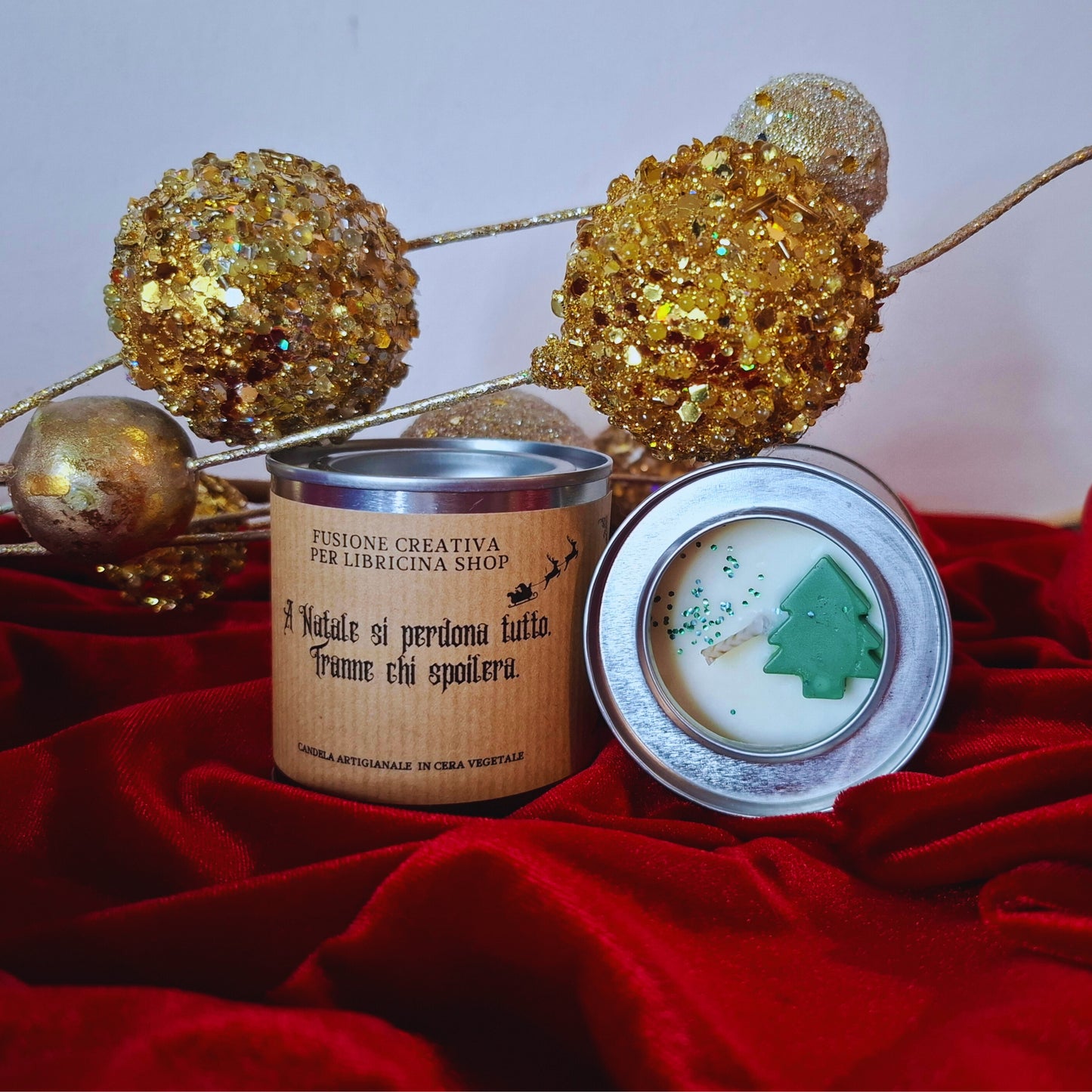 Libricina Shop | Candele natalizie in cera vegetale