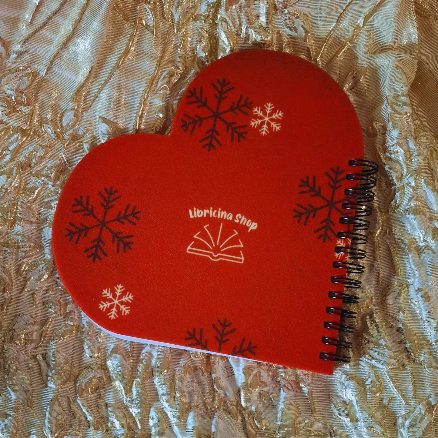 Libricina Shop | Quaderno a forma di cuore bookish