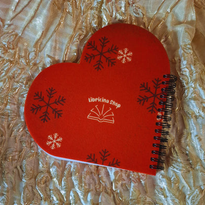 Libricina Shop | Quaderno a forma di cuore bookish