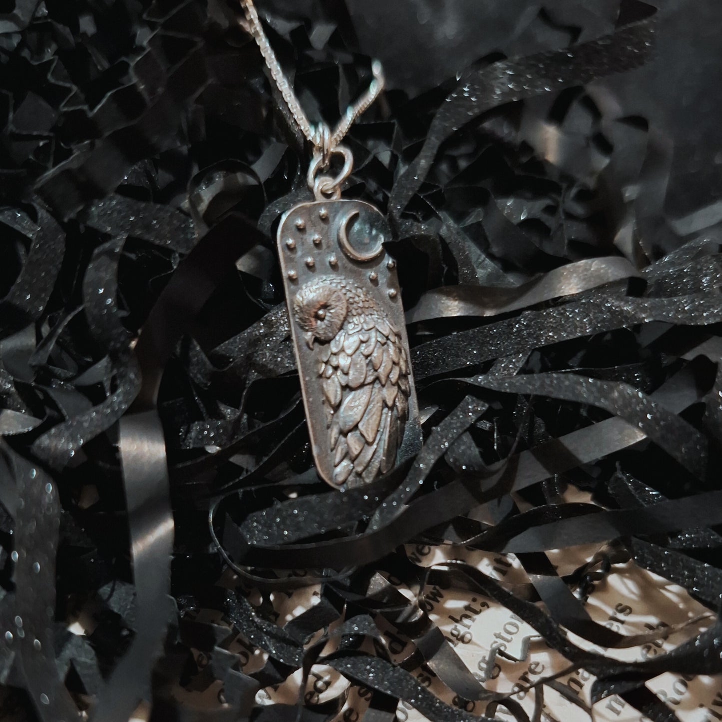 Libricina Shop | Collana con barbagianni in argento sterling