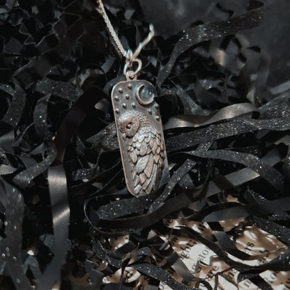 Libricina Shop | Collana con barbagianni in argento sterling