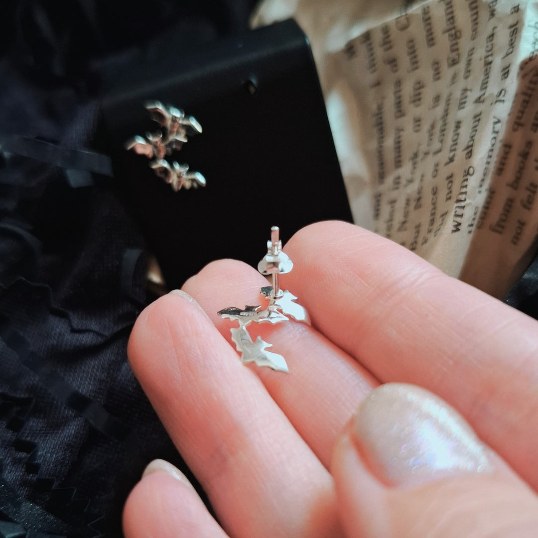 Libricina Shop | Orecchini Pipistrelli in argento sterling