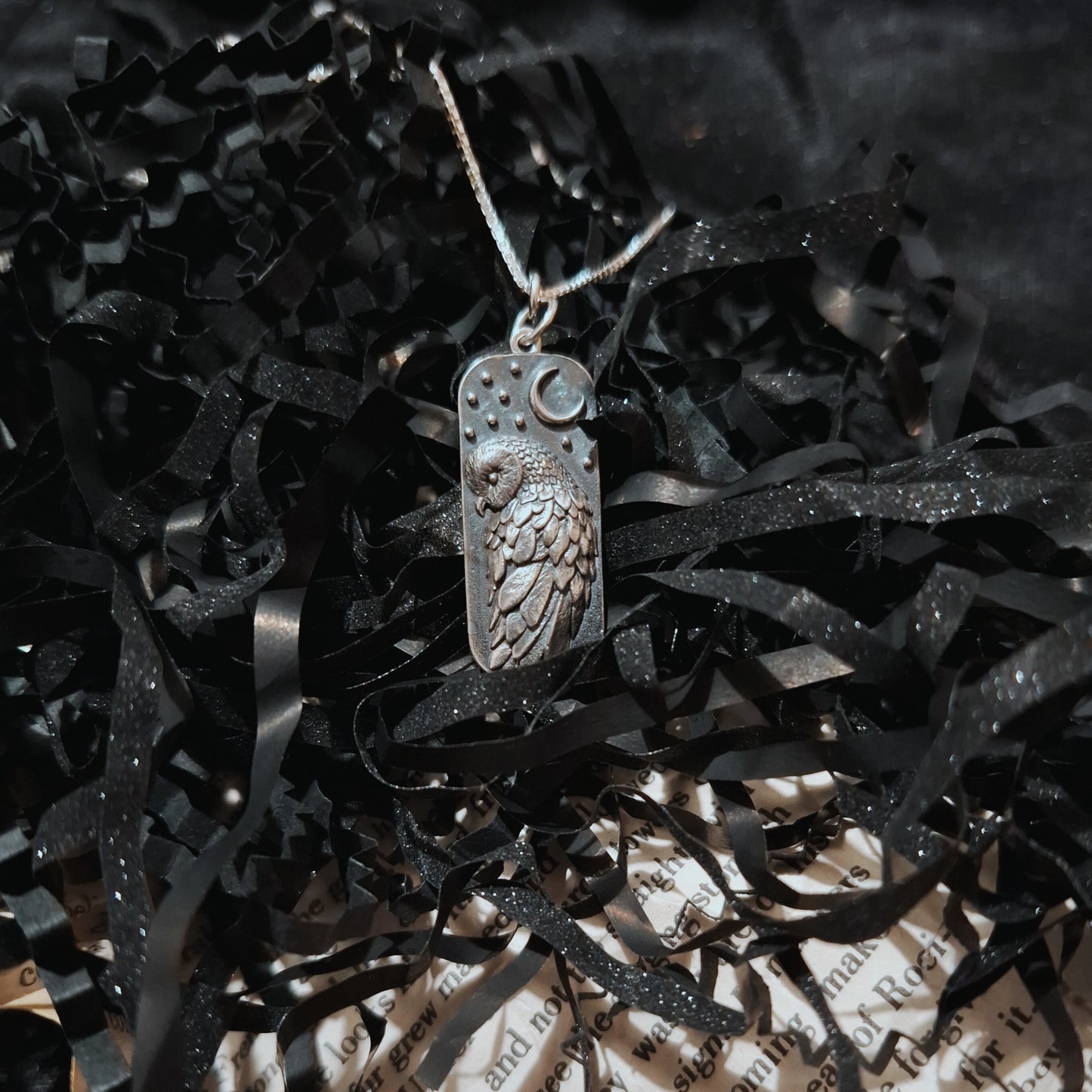 Libricina Shop | Collana con barbagianni in argento sterling