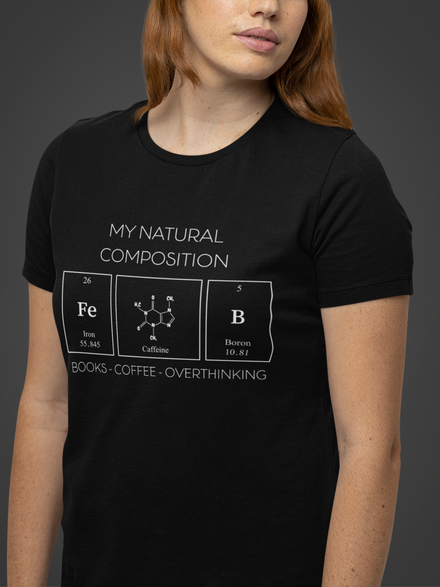 Libricina Shop | T-shirt "Books - Coffee - Overthinking"
