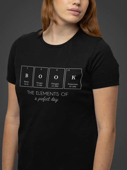 Libricina Shop | T-shirt "Book - The elements of a perfect day"