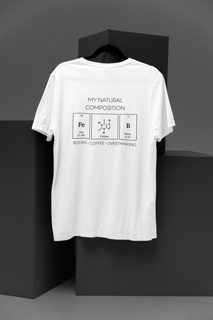 Libricina Shop | T-shirt "Books - Coffee - Overthinking"