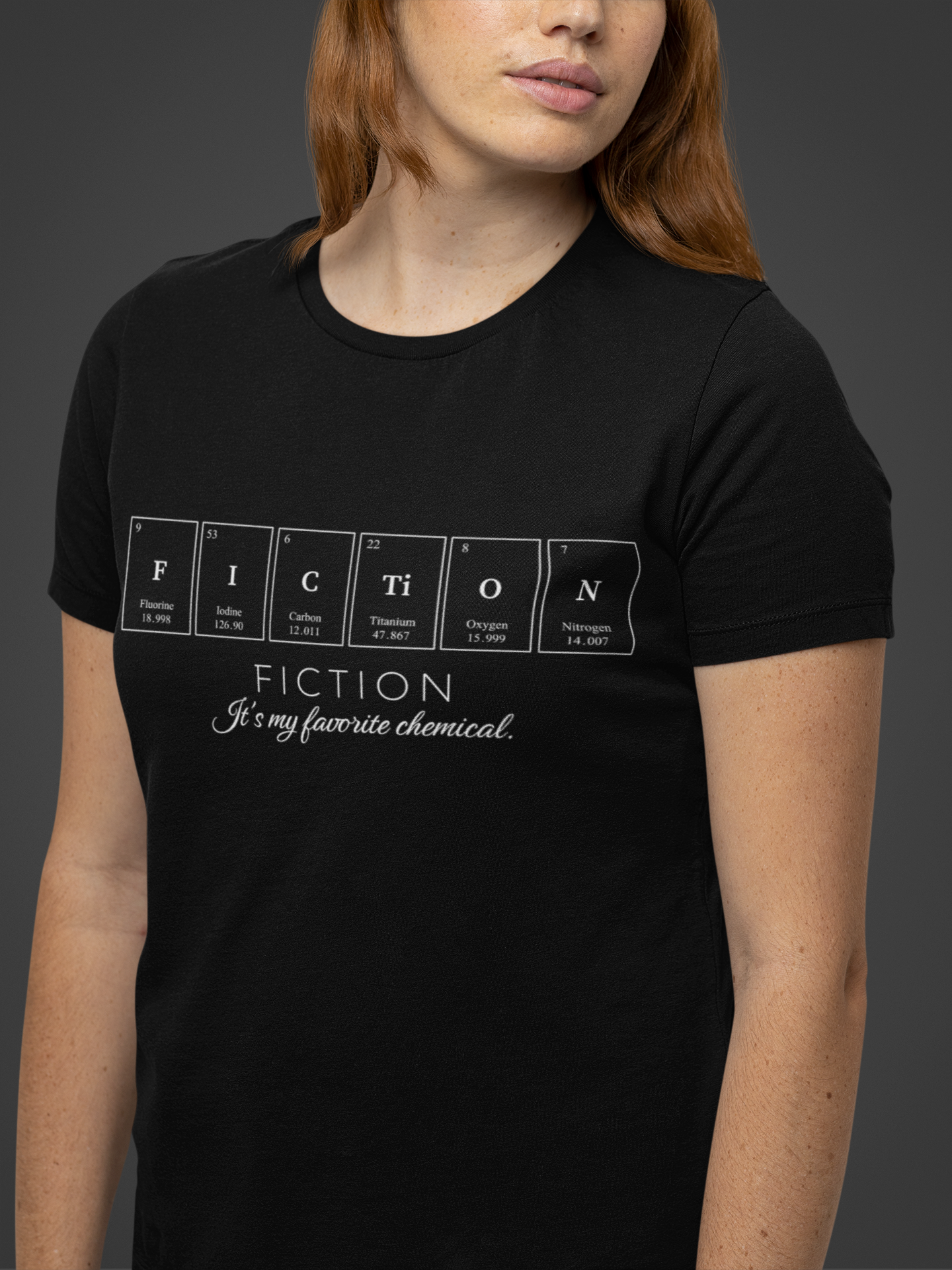 Libricina Shop | T-shirt "Fiction it's my favorite chemical"