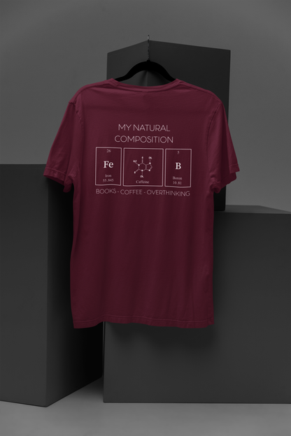Libricina Shop | T-shirt "Books - Coffee - Overthinking"