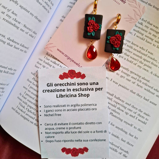 Libricina Shop | Orecchini a forma di libro