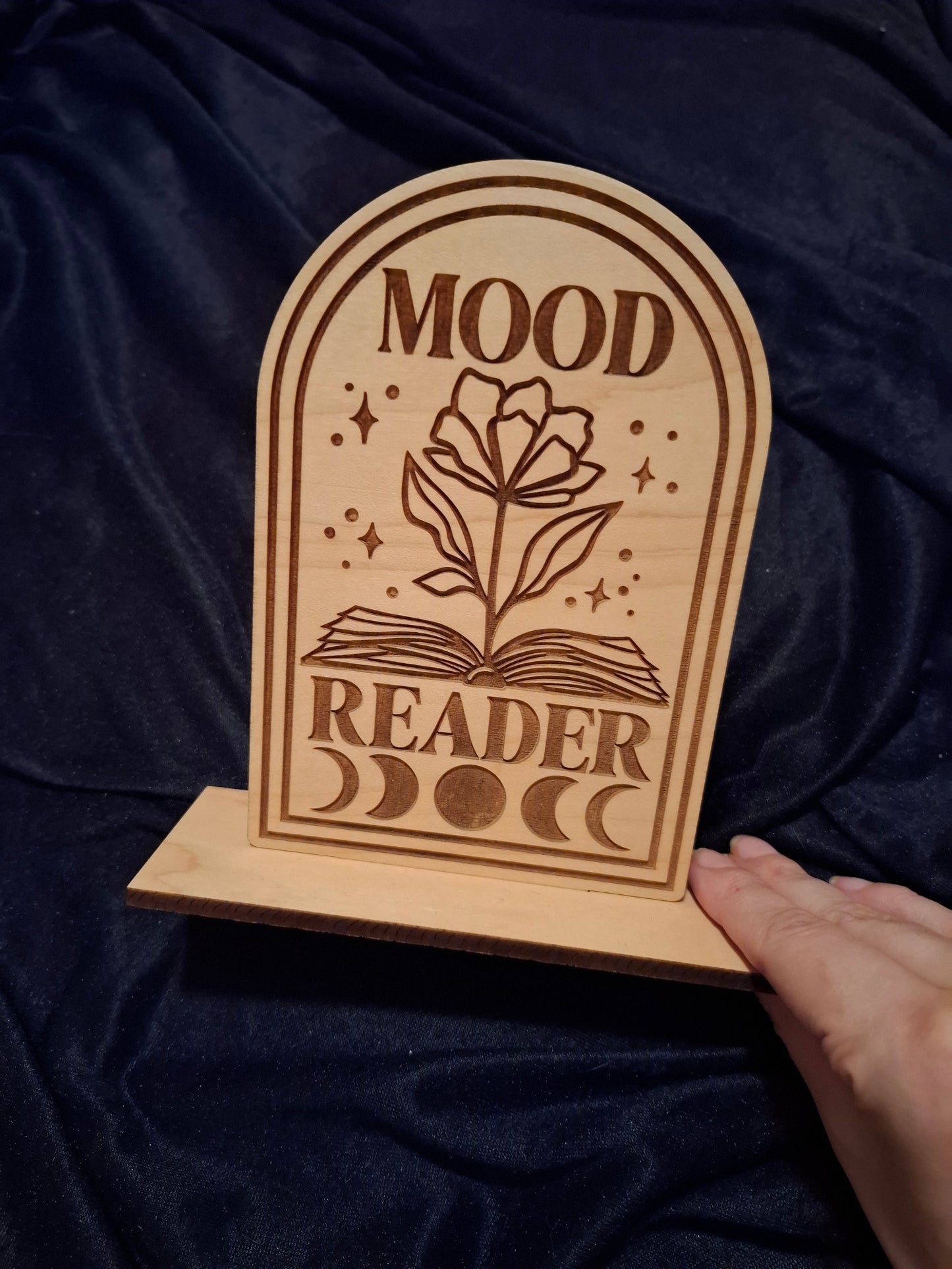 Libricina Shop | Targa in legno Mood Reader