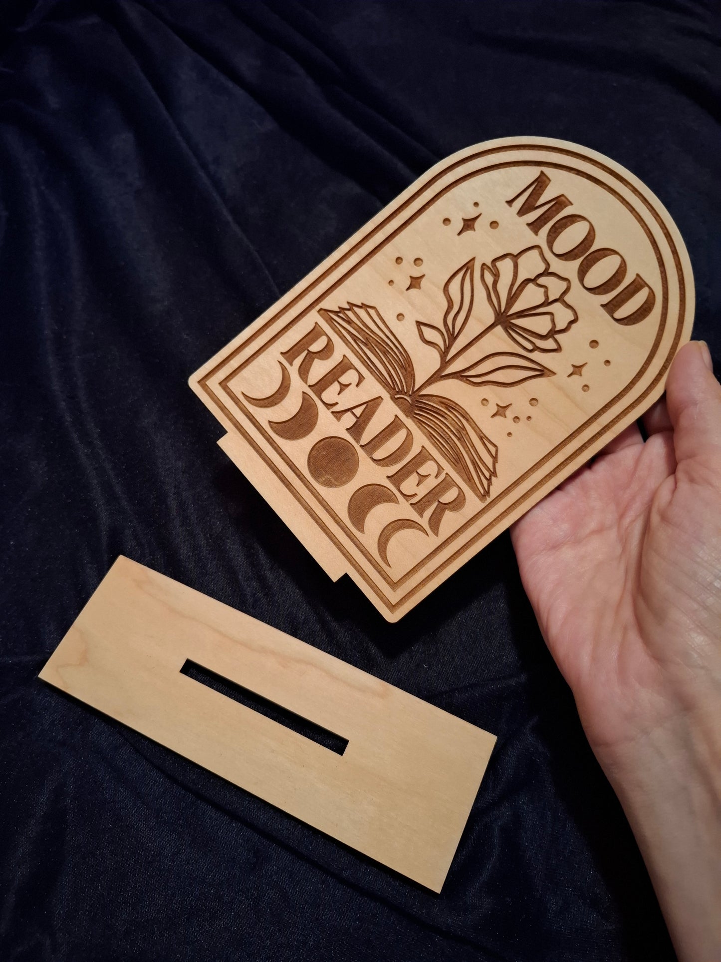 Libricina Shop | Targa in legno Mood Reader