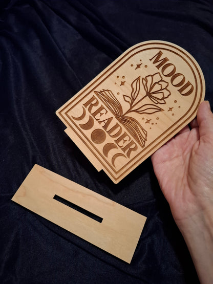 Libricina Shop | Targa in legno Mood Reader