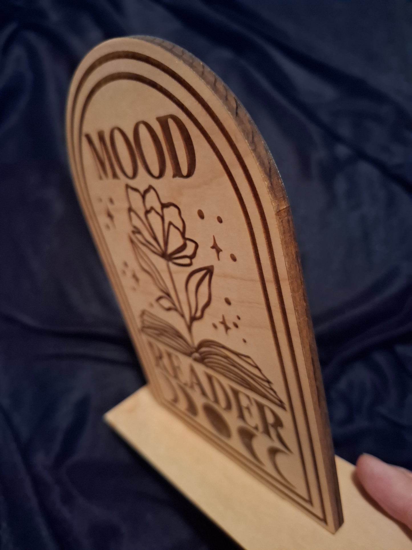 Libricina Shop | Targa in legno Mood Reader