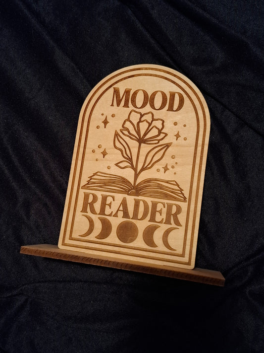 Libricina Shop | Targa in legno Mood Reader
