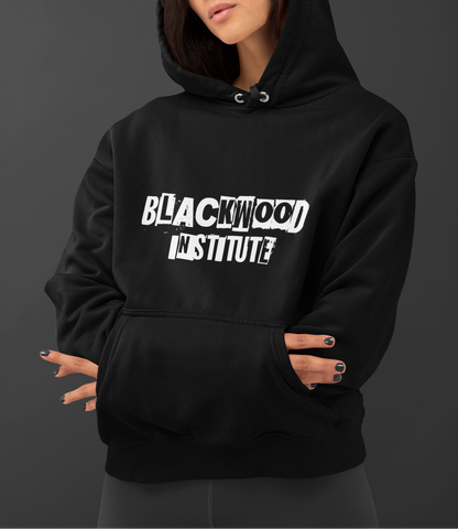 Libricina Shop | Blackwood Institute | Felpa con cappuccio - Nera (Cotton Herritage)